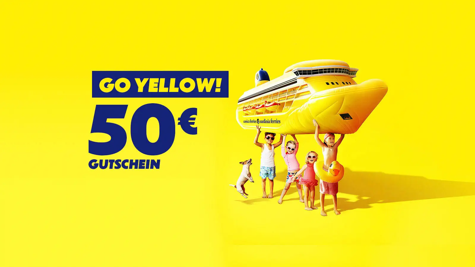 50€ voucher van Corsica Ferries voor het boeken van je veerboot.