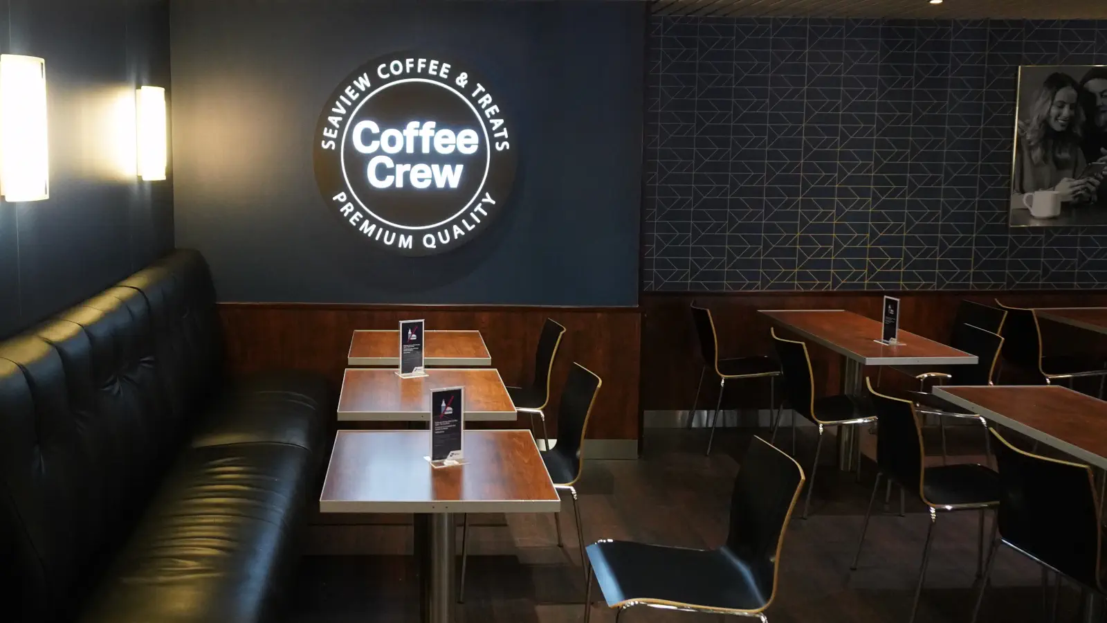 Koffiebar naar de Crown Seaways van DFDS.