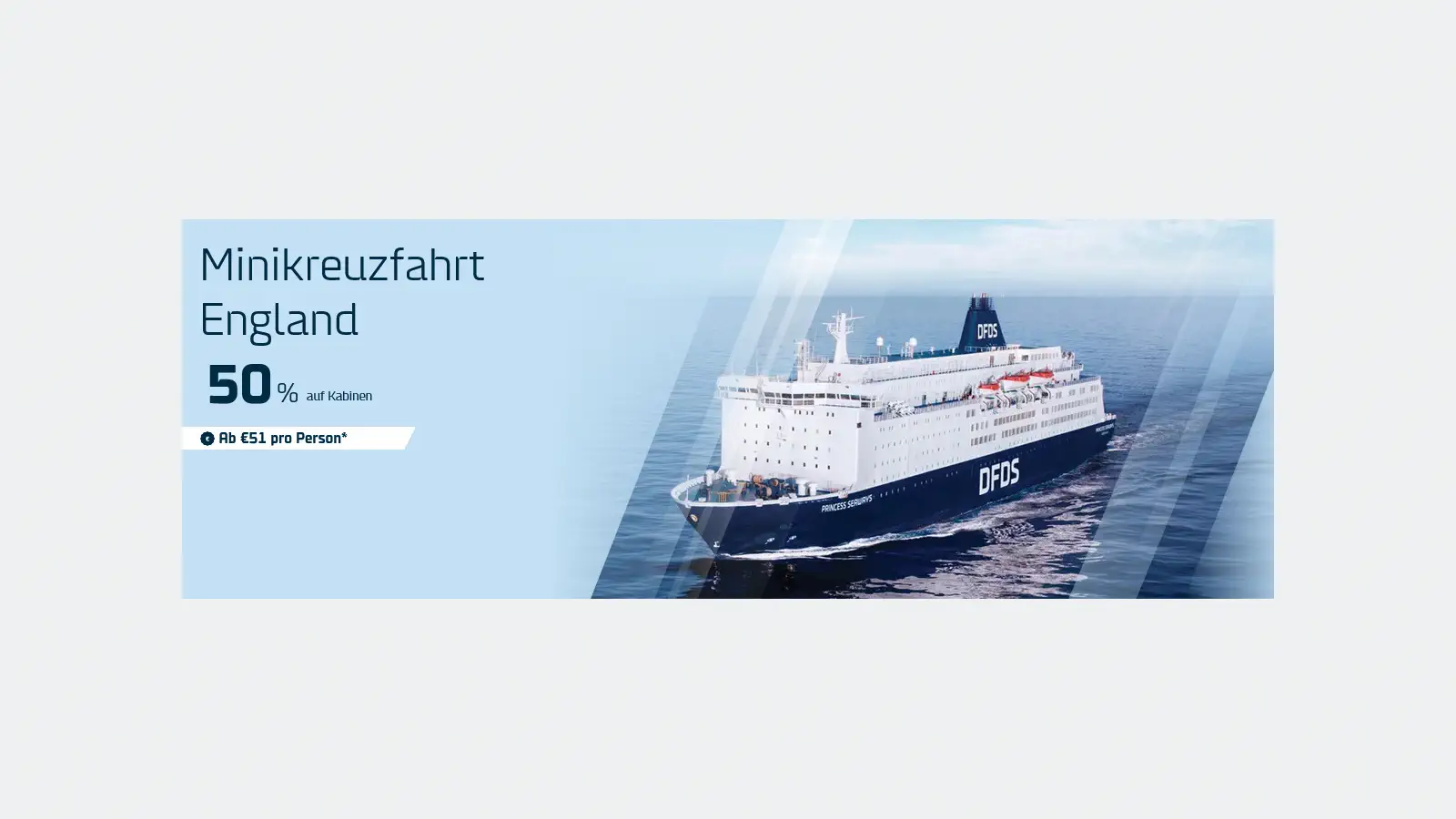 Boek een DFDS minicruise met 50% korting