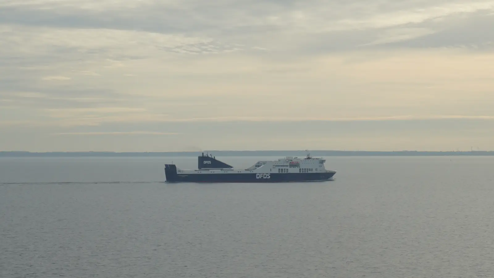 Veerboot KielDe DFDS- Victoriy Seaways op weg van Klaipeda naar .