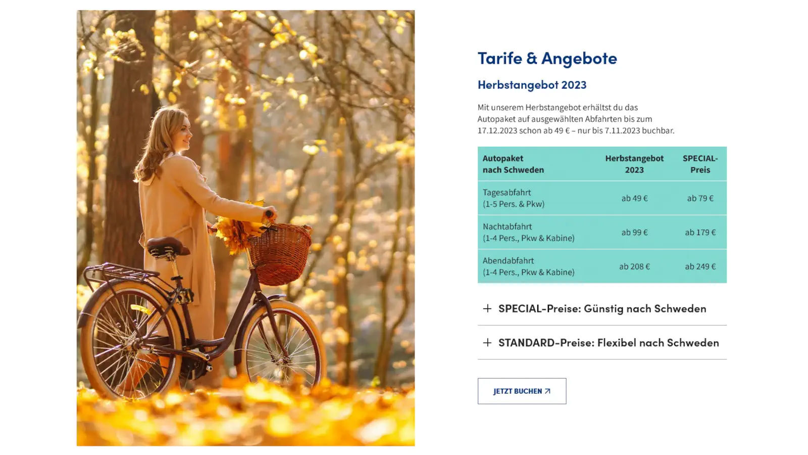 Finnlines Herfstaanbieding - autopakket naar Zweden van €49