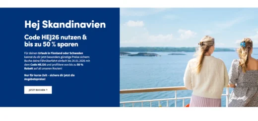 Finnlines Hej 2026 vroegboekaanbieding - tot 55% korting
