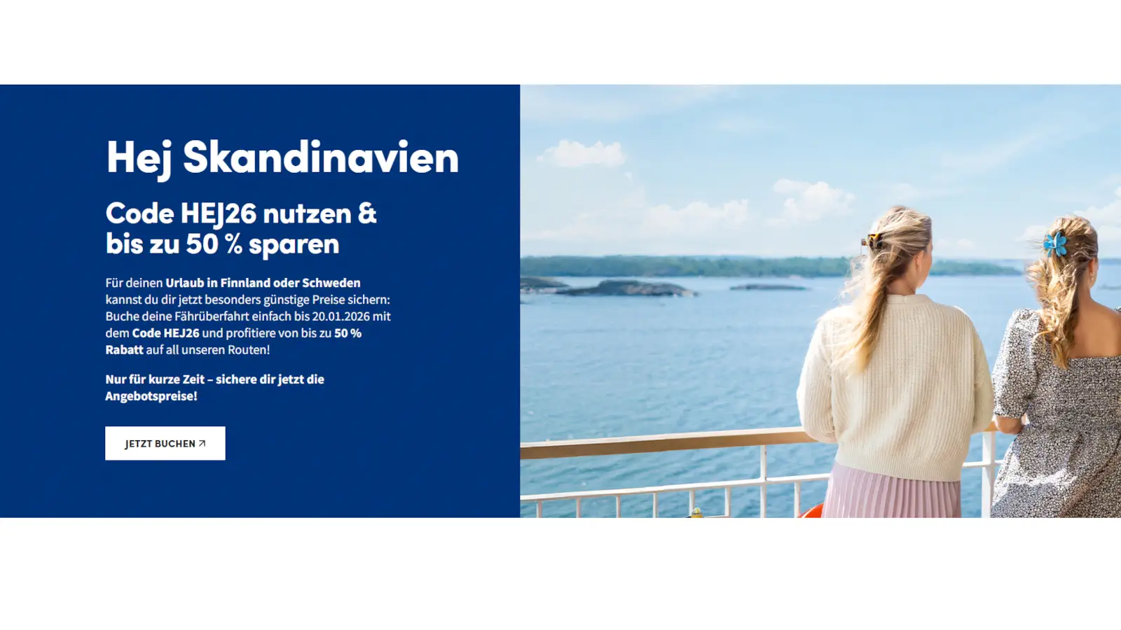 Finnlines Hej 2026 vroegboekaanbieding - tot 55% korting