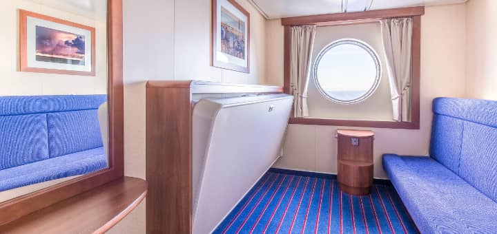 Fjord Line Uitzicht in een standaard cabine