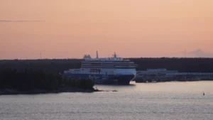 Finnlines Veerboot De Finnsirius in de haven van Kapellskär.