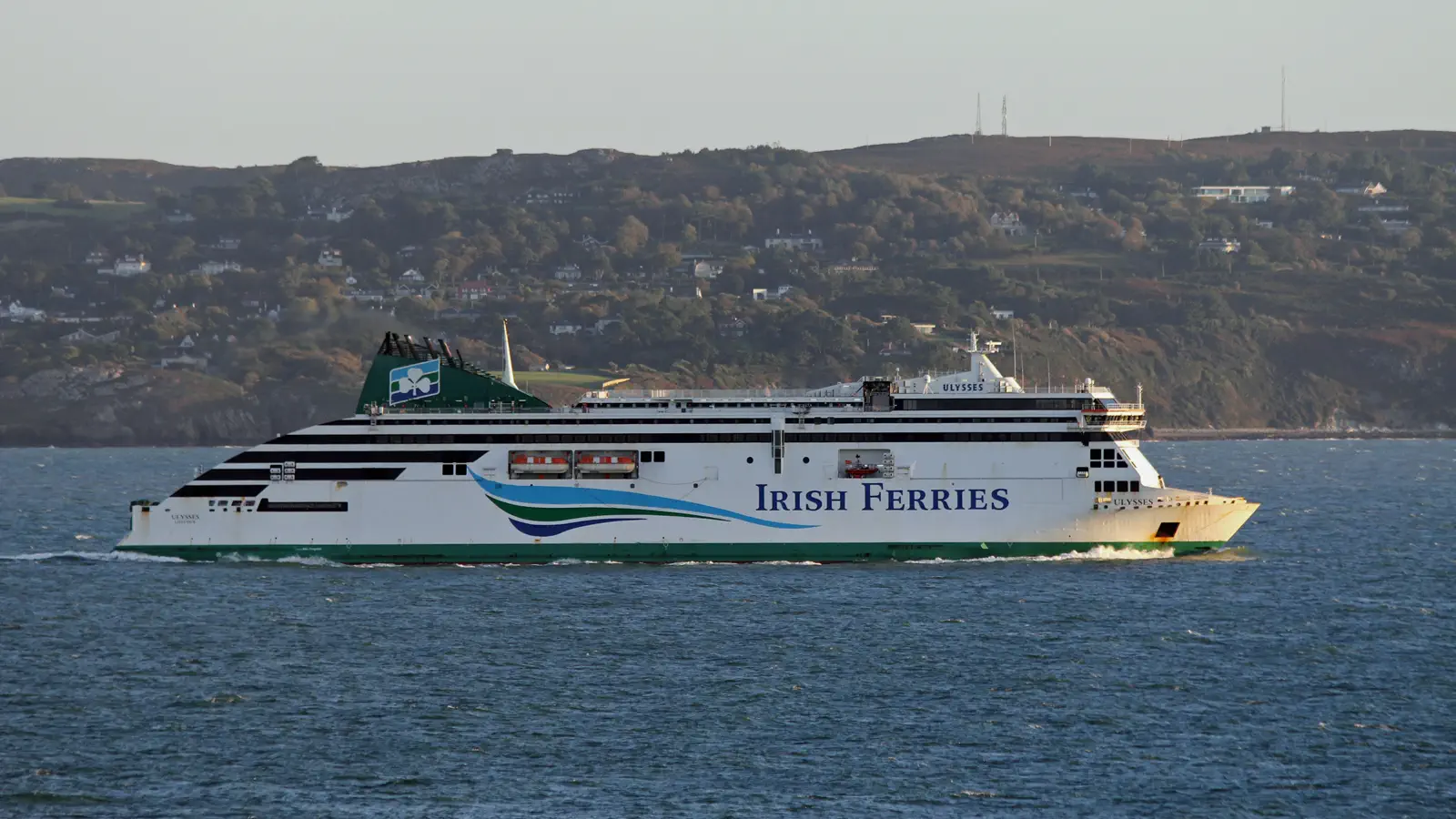 De ULYSSES van Irish Ferries pendelt tussen Dublin en Holyhead.