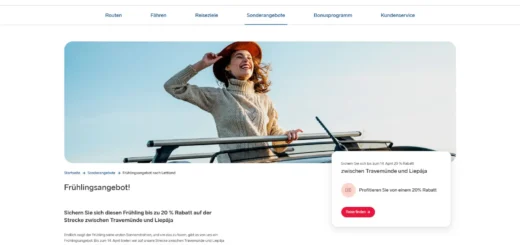 Stena Line lenteaanbieding met 30% korting naar Letland