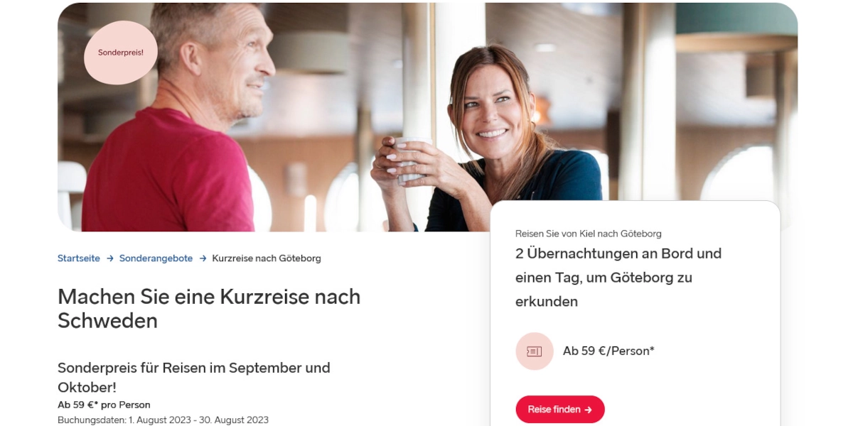 Stena Line Korte reis naar Göteborg