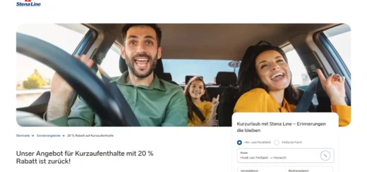 Aanbieding van Stena Line voor korte reizen naar Engeland.