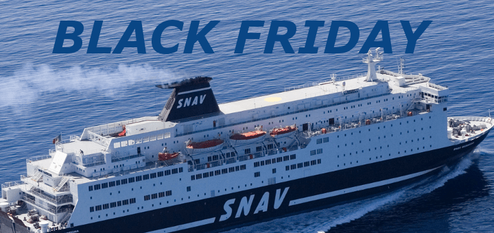 SNAV Black Friday 2025 met 50% korting naar veerboottickets