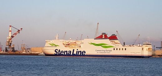 Stena Line Veerboot Mecklenburg-Vorpommern in de haven van Rostock