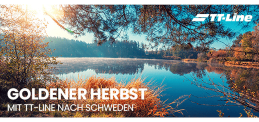 TT-Line herfstaanbiedingen met tot 30% korting.